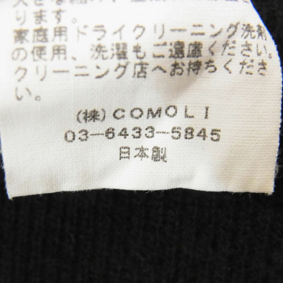COMOLI コモリ 21AW U03-05008 ウールサープラス 長袖 クルーネック ニット ネイビー ブラック系 F 4