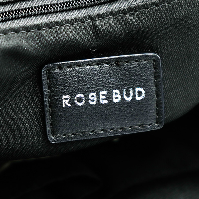 ROSE BUD(ローズバッド)のローズバッド リュックサック デイパック スクエア シンプル 無地 ブランド 鞄 黒 レディース ブラック ROSE BUD レディースのバッグ(リュック/バックパック)の商品写真