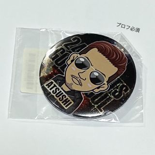 エグザイル(EXILE)のEXILE ATSUSHI 24KARATS GOLD SOUL 黒 缶バッジ(その他)