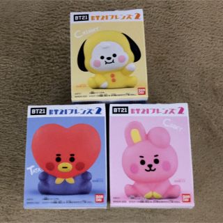 ビーティーイシビル(BT21)のBT21 フレンズ2  ソフビ　バンダイ　チミー　タタ　クッキー(アイドルグッズ)