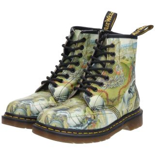 ドクターマーチン(Dr.Martens)の古着 ドクターマーチン Dr.Martens 総柄 8ホールブーツ UK6 レディース24.5cm /saa010719(ブーツ)