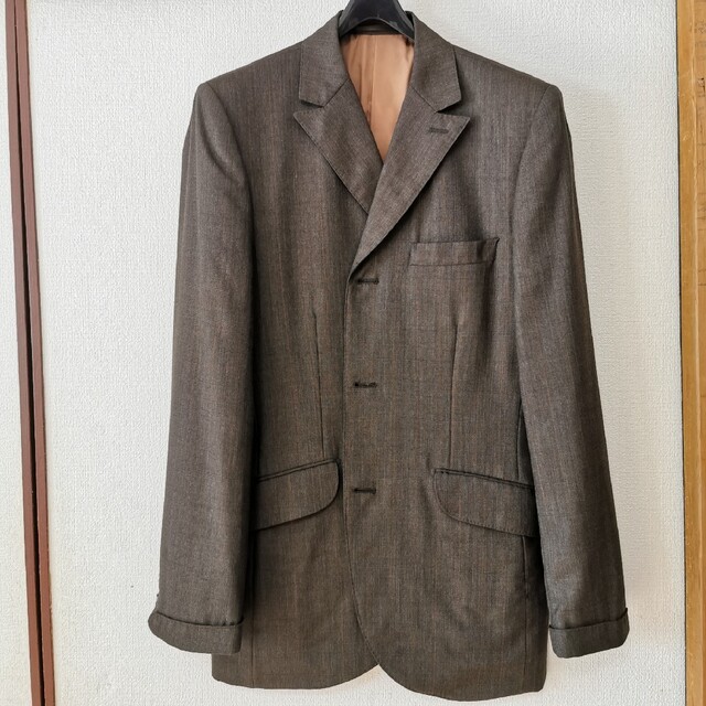 ABAHOUSE(アバハウス)の【難あり】ABAHOUSE スーツ サイズ3 日本製 こげ茶 メンズのスーツ(セットアップ)の商品写真