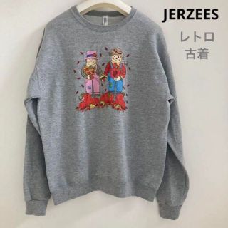 JERZEES  ジャージーズ スウェット トレーナー  海外古着 レトロ M(スウェット)