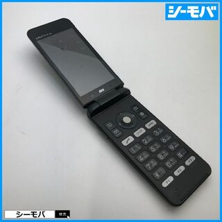 キョウセラ(京セラ)の824 GRATINA 4G KYF31 中古 auガラケー ブラック(携帯電話本体)