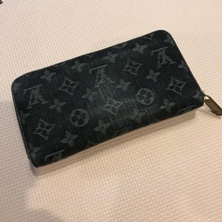 ルイヴィトン(LOUIS VUITTON)のルイヴィトンデニム長財布 Black(財布)