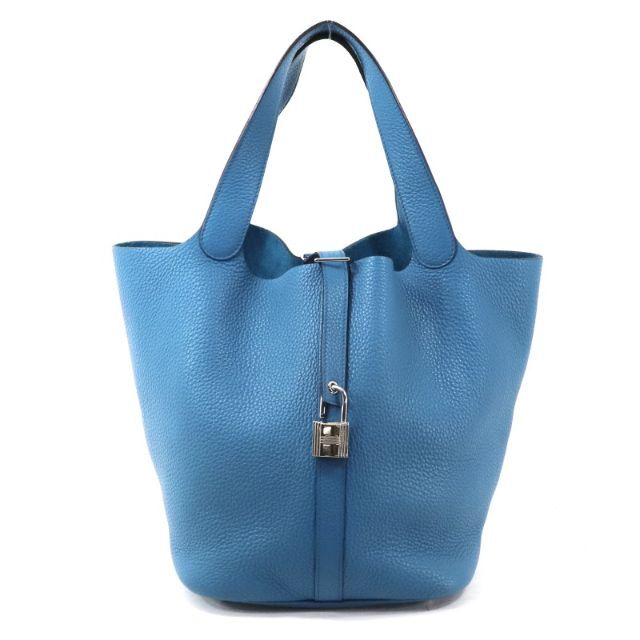 日本最大のブランド エルメス - Hermes ピコタンロックGM ブルー系 トリヨンクレマンス ハンドバッグ 日本最大のブランド エルメス - Hermes ピコタンロックGM ブルー系 トリヨンクレマンス ハンドバッグ