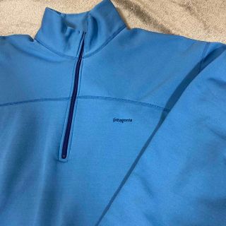 パタゴニア(patagonia)のパタゴニア　キャプリーン　ハーフジップフリース　ティファニー　ターコイズブルーL(その他)