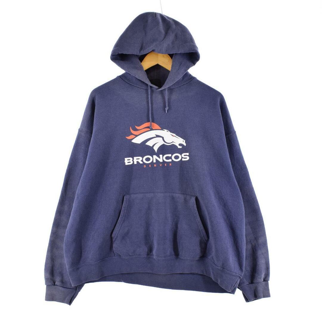 NFL TEAM APPARREL NFL DENVER BRONCOS デンバーブロンコス スウェットプルオーバーパーカー メンズXL /eaa305909