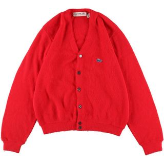 ラコステ(LACOSTE)の古着 60~70年代 ラコステ LACOSTE IZOD アクリルニットカーディガン USA製 メンズS ヴィンテージ /eaa307362(カーディガン)