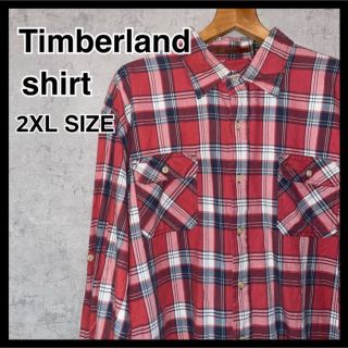 ティンバーランド(Timberland)のvintage《Timberland》長袖チェックシャツ BIGサイズ 2XL(シャツ)