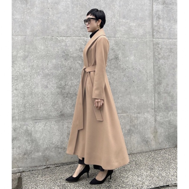 cislys Double chester cape wool coat