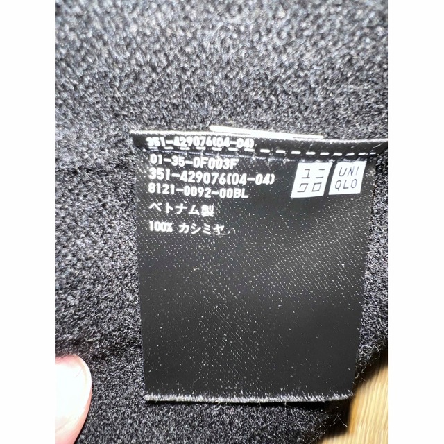 UNIQLO(ユニクロ)のユニクロ カシミヤ100% タートルネックセーター　ブラック メンズのトップス(ニット/セーター)の商品写真