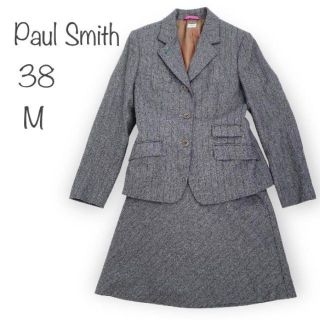 ポールスミス(Paul Smith)のポールスミス　スーツ　セットアップ　 スカート　ストライプ　グレー　38　M(スーツ)