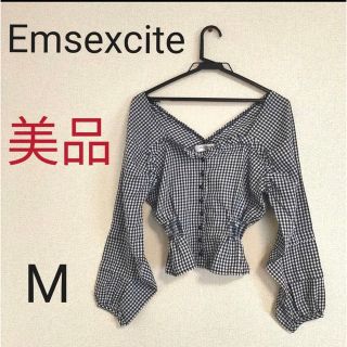 エムズエキサイト(EMSEXCITE)の※【美品】【Emsexcite】レディース ブラウス ウエストゴム入り(シャツ/ブラウス(長袖/七分))