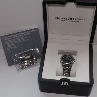 2022超人気 39mm アイコン - LACROIX MAURICE ブラック ラグスポ 機械