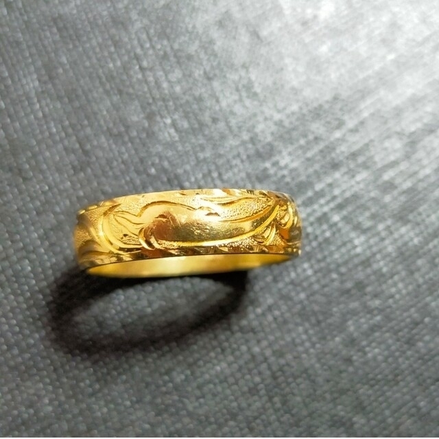 美品 イルカとホヌの18k 無垢リング ホノルルジュエリーカンパニー