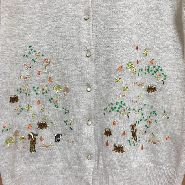 franche lippee(フランシュリッペ)のフランシュリッペ バンビ刺繍カーディガン レディースのトップス(カーディガン)の商品写真