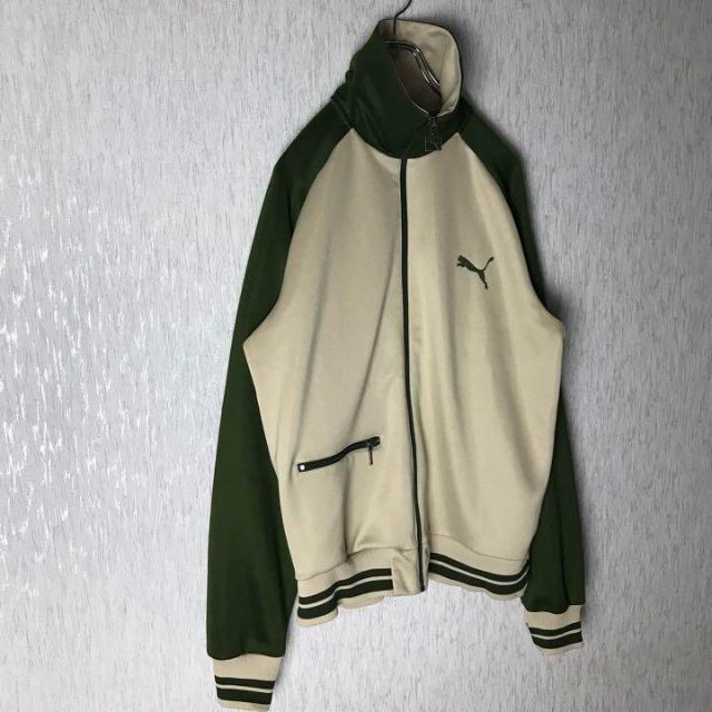 【90s】PUMA トラックジャケット　PUMA43  茶色 ピンク ベージュ