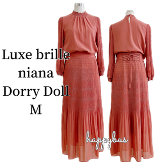 ドリードールリュクスブリエ(Dorry Doll/ Luxe brille)のDorry Dollドリードール　ピンク　セットアップC501073500M(ロングドレス)
