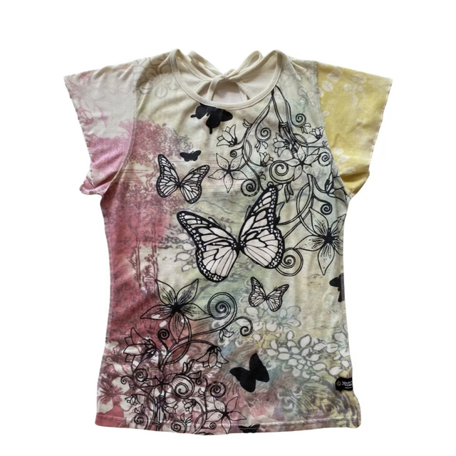 y2k Butterfly design T レディースのトップス(Tシャツ(半袖/袖なし))の商品写真