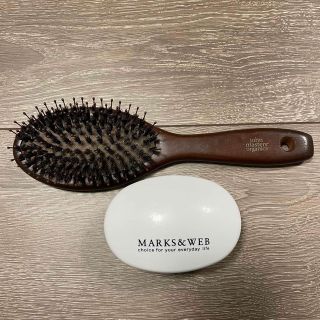 ジョンマスターオーガニック(John Masters Organics)のジョンマスター　コンボパドルブラシ　マークスアンドウェブ　シャワーブラシ　セット(ヘアブラシ/クシ)