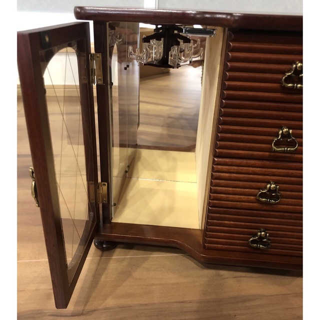 オルゴール付きジュエリーボックス 昭和レトロ アンティーク(新品未使用)