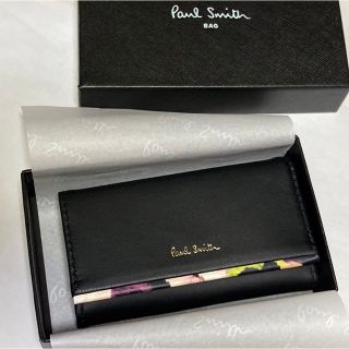 ポールスミス(Paul Smith)の●最終値下げ●「新品未使用」 Paul Smith キーケース 花柄 ブラック(キーケース)