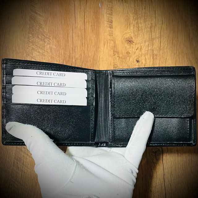 シャイニング リザード レザー 財布 メンズ財布 折財布 二つ折り グリーン メンズのファッション小物(折り財布)の商品写真