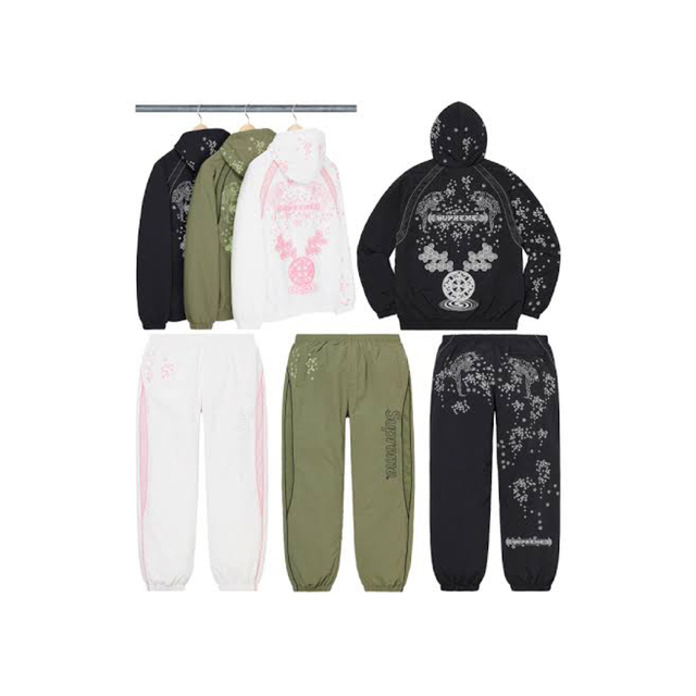 SUPREME AOI Glow-in-the-Dark 黒L上下セットのサムネイル