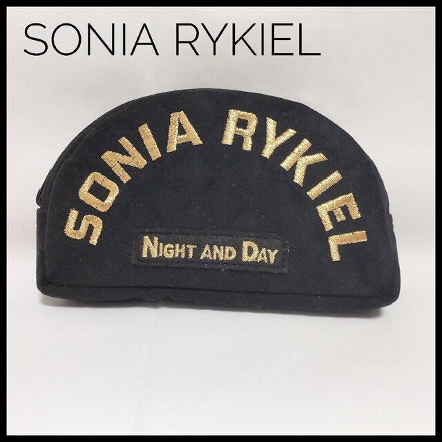 SONIA RYKIEL(ソニアリキエル)のソニアリキエル キルティングポーチ ブラック レディースのファッション小物(ポーチ)の商品写真