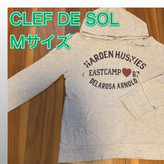 CLEF DE SOL(クレドソル)の【CLEF DE SOL】クレドソル  フード付 パーカー トップス レディース レディースのトップス(パーカー)の商品写真