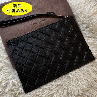 ボッテガヴェネタ(Bottega Veneta)の新品【Bottega Veneta】レザー製 ミニクラッチバッグ Black(セカンドバッグ/クラッチバッグ)