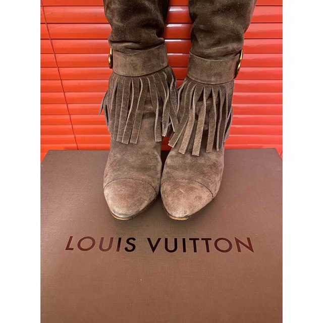 LOUIS VUITTON ルイヴィトン スエード ロングブーツ #35 1/2 【2022