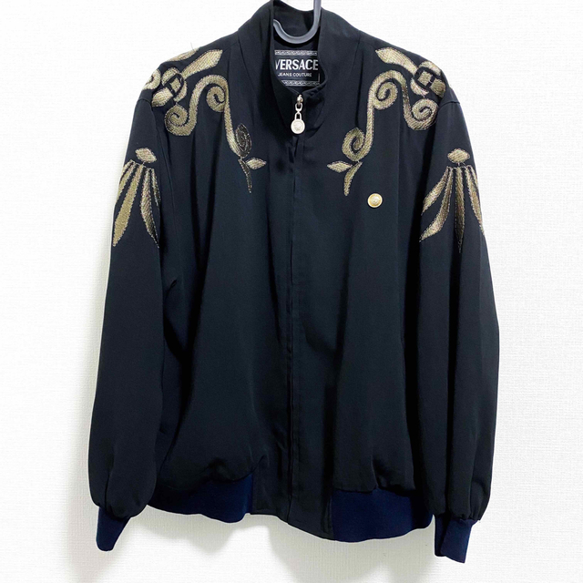 vintage VERSACE embroidery design jacketブルゾン