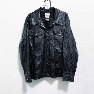 ヴィンテージ(VINTAGE)のvintage python design fakeleather jacket(ブルゾン)