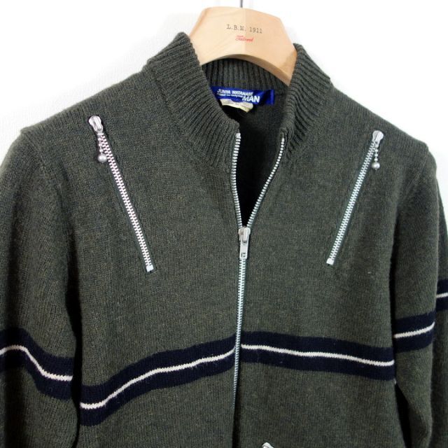 良品】JUNYA WATANABE MAN AD2007 米の字カーディガン-