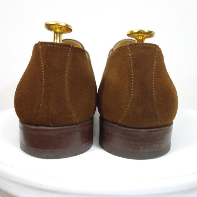 【美品】サントーニ　カモシカ革スエードシングルモンク　Santoni