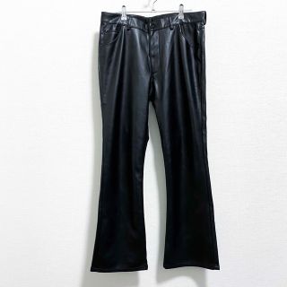 ザラ(ZARA)のZARA fake leather flarepants bell bottom(ワークパンツ/カーゴパンツ)