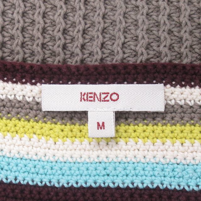 KENZO(ケンゾー)の美品 ケンゾー KENZO コットン ニット カーディガン カットソー サイズM レディースのトップス(カーディガン)の商品写真