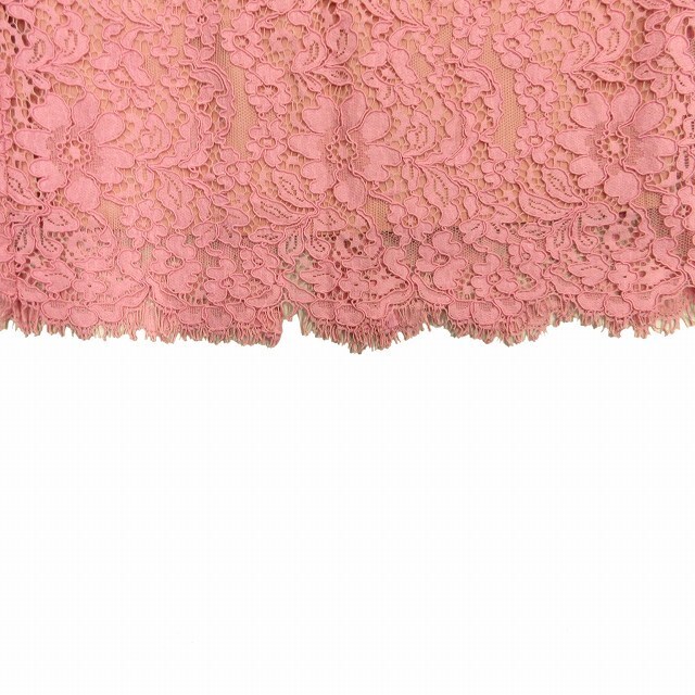 美品 18AW イエナ IENA レースタイトスカート ロング 花柄 スリット