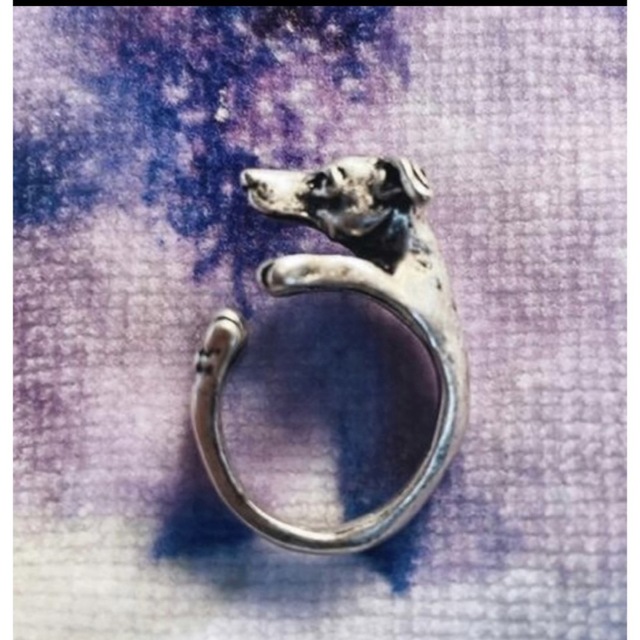 イタグレリング イタグレ指輪  イタリアングレーハウンドリング ハンドメイドのペット(ペット服/アクセサリー)の商品写真
