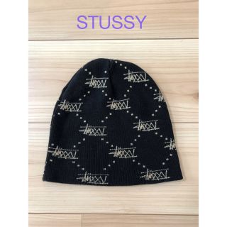 ステューシー(STUSSY)の【中古】stussyニットキャップ　25周年記念(ニット帽/ビーニー)