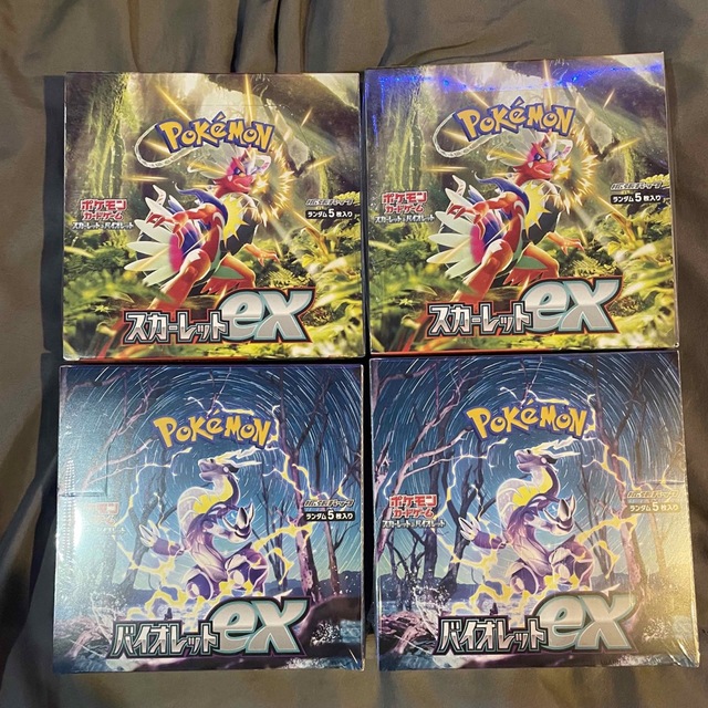 ポケモンカード スカーレットex バイオレットex シュリンク付き4box