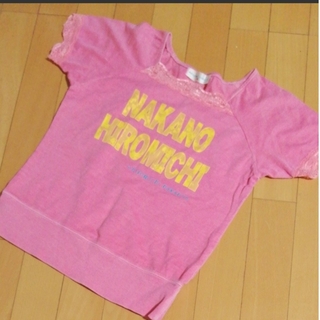 ヒロミチナカノ(HIROMICHI NAKANO)のヒロミチナカノ★半袖Tシャツ　150cm  カットソー　　ピンク色　女の子(Tシャツ/カットソー)