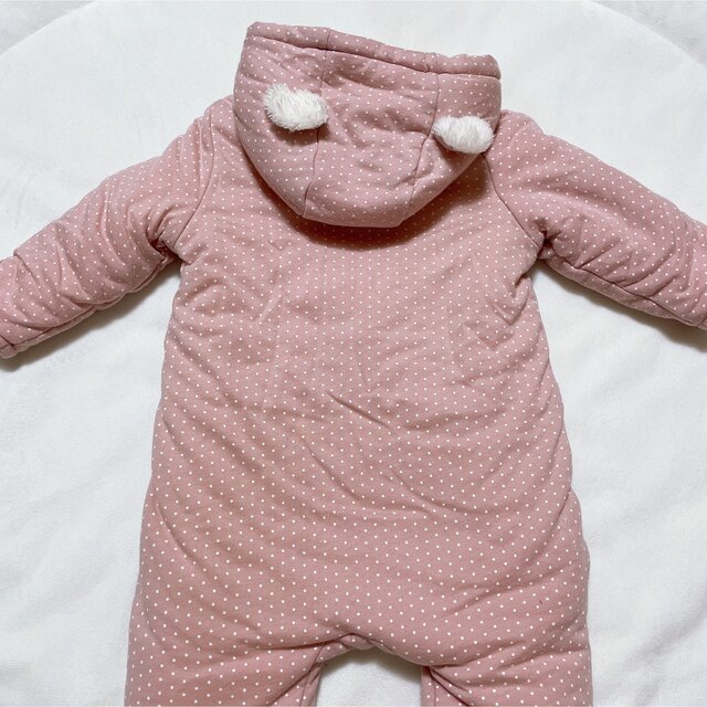 babyGAP(ベビーギャップ)のくま耳ジャンプスーツ キッズ/ベビー/マタニティのベビー服(~85cm)(カバーオール)の商品写真