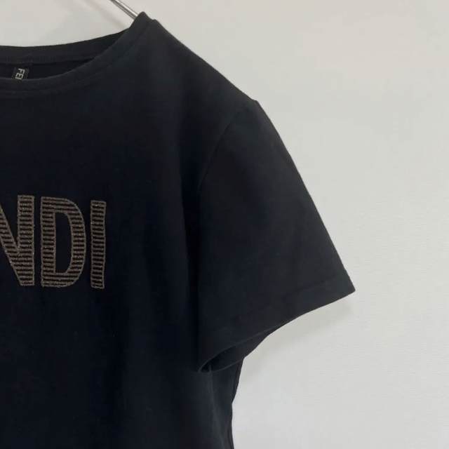 FENDI(フェンディ)のFENDI フェンディ ビッグロゴ Tシャツ Sサイズ ブラック メンズのトップス(Tシャツ/カットソー(半袖/袖なし))の商品写真