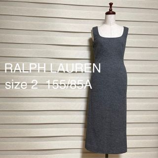 ラルフローレン(Ralph Lauren)のRALPH LAUREN ラルフローレン ノースリーブ ウール ワンピース 2(ひざ丈ワンピース)
