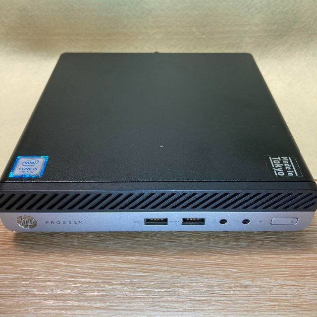 HP(ヒューレットパッカード)のPRODESK 400  新品SSD256+HDD500/office/動画編集 スマホ/家電/カメラのPC/タブレット(デスクトップ型PC)の商品写真