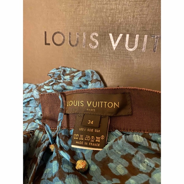 LOUIS VUITTON(ルイヴィトン)のLOUIS VUITTON ルイヴィトン シルク スカート # 34 レディースのスカート(ひざ丈スカート)の商品写真