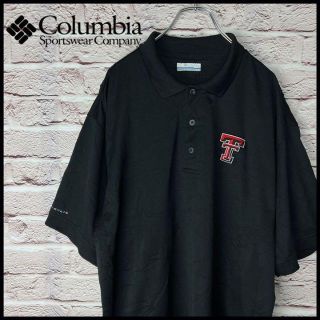 コロンビア(Columbia)の【US古着】Columbia　コロンビア　ポロシャツ　半袖　ダメージ(ポロシャツ)